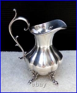 Reed and Barton 1795 Winthrop 4 pc Tea Set Silver Plate Circa 1950s Vintage