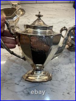 Reed and Barton Silver Plated 4 Piece Tea Set