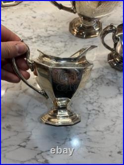 Reed and Barton Silver Plated 4 Piece Tea Set
