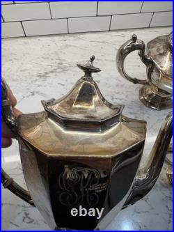 Reed and Barton Silver Plated 4 Piece Tea Set