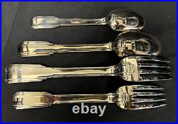 Ricci Argentieri Art Deco Pattern 60 Piece Silver Plate Service for 12