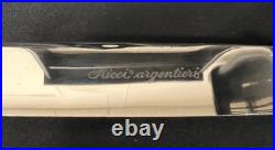 Ricci Argentieri Art Deco Pattern 60 Piece Silver Plate Service for 12