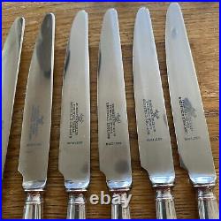 Roberts & Belk Silver Plate Louis XVI Design Cutlery 60 Pieces 6-Place Setting