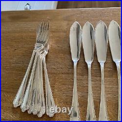 Roberts & Belk Silver Plate Louis XVI Design Cutlery 60 Pieces 6-Place Setting