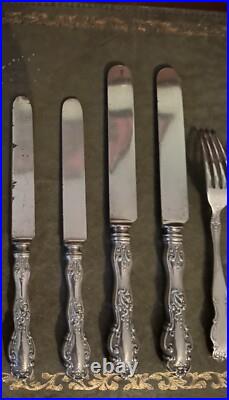 Rodger's And Hamilton Selection Of Silver Plate cutlery 12'pieces