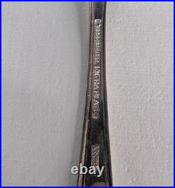 Rogers And Bros Service For 8 Silverware Set Extra Plate 45 Pieces Flower Handle