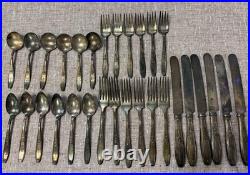 Rogers Bros Silver Plate Flatware Early 1900s 30 Pieces