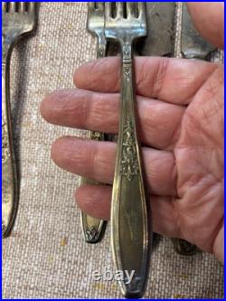 Rogers Bros Silver Plate Flatware Early 1900s 30 Pieces