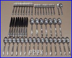 Rogers Extra Plate Silver-plate Flatware Silverware 49 Piece