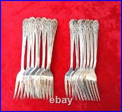 Rogers Jubilee Pattern IS Silverplate Flatware 76 Piece Mixed Set Vintage