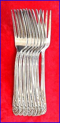 Rogers Jubilee Pattern IS Silverplate Flatware 76 Piece Mixed Set Vintage