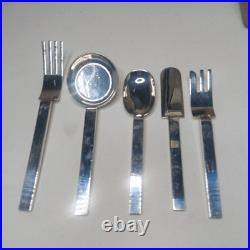 Russel Wright For MMA Silver Plate Flatware 5-piece Place setting (DEC7)