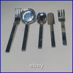 Russel Wright For MMA Silver Plate Flatware 5-piece Place setting (DEC7)