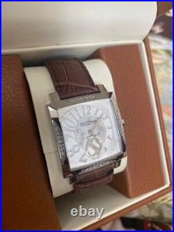 SAINT HONORE Orsay 862020 1 F06 Quartz Diamond White Shell Silver Plate Women's