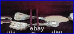 SAINT MEDARD 132 pc. CANTEEN OF CUTLARY 100 QUALITY SILVER PLATE. BOXED