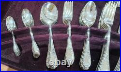 SAINT MEDARD 132 pc. CANTEEN OF CUTLARY 100 QUALITY SILVER PLATE. BOXED