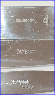 SAINT MEDARD 132 pc. CANTEEN OF CUTLARY 100 QUALITY SILVER PLATE. BOXED