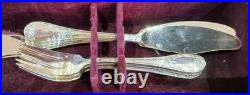 SAINT MEDARD 132 pc. CANTEEN OF CUTLERY 100 QUALITY SILVER PLATE. BOXED