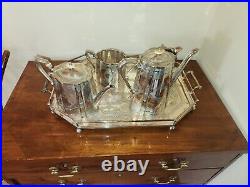 SPECTACULAR English c1870 Tea/Coffee Set 5 piece Silver Plate TL&EM Birmingham