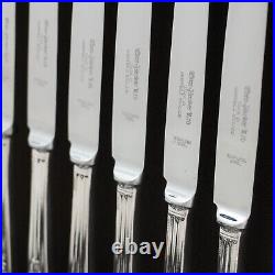 SPRINGTIME Design EBEN PARKER LTD Silver Service 62 Piece Canteen of Cutlery