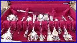 SPRINGTIME Design EBEN PARKER LTD Silver Service 65 Piece Canteen of Cutlery
