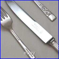 SPRINGTIME Design ENSEE LTD Sheffield Silver Service 56 Piece Canteen of Cutlery