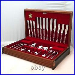 SPRINGTIME Design ENSEE LTD Sheffield Silver Service 56 Piece Canteen of Cutlery