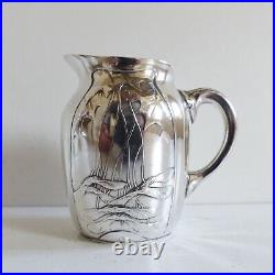SUPERB CHRISTOFLE GALLIA SILVER PLATE ART NOUVEAU MAPLE TEA COFFEE SET 1890's