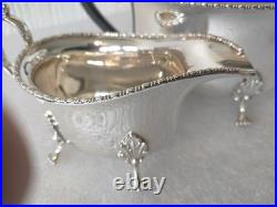 SUPERB QUALITY Mappin & Webb Triple Deposite 3 piece Tea Set Princess Plate SUPERB QUALITY Mappin & Webb Triple Deposite 3 piece Tea Set Princess Plate