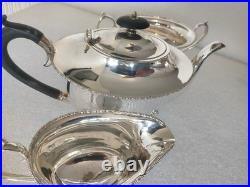 SUPERB QUALITY Mappin & Webb Triple Deposite 3 piece Tea Set Princess Plate