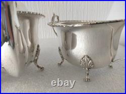 SUPERB QUALITY Mappin & Webb Triple Deposite 3 piece Tea Set Princess Plate