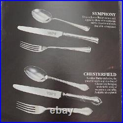 SYMPHONY By GEORGE BUTLER HEIRLOOM Silver Service 84 Piece Canteen of Cutlery