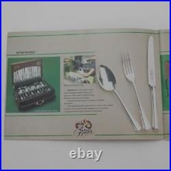 SYMPHONY Design Butler Kitemark Silver Service 88 Piece Canteen of Cutlery Set