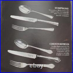 SYMPHONY Design Butler Kitemark Silver Service 88 Piece Canteen of Cutlery Set