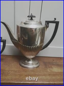 S & L silver plate 4 piece tea set 1800's Mappin and Webb