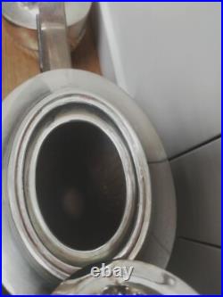 S & L silver plate 4 piece tea set 1800's Mappin and Webb