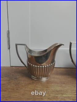 S & L silver plate 4 piece tea set 1800's Mappin and Webb