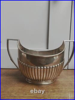 S & L silver plate 4 piece tea set 1800's Mappin and Webb