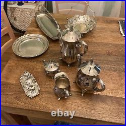 Selection Of Various Antique Silver Plated Items