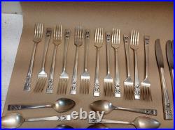 Set 68 Piece-CORONATION Silverware-Oneida Community-Silver Plate