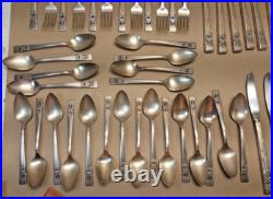 Set 68 Piece-CORONATION Silverware-Oneida Community-Silver Plate