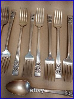 Set 68 Piece-CORONATION Silverware-Oneida Community-Silver Plate