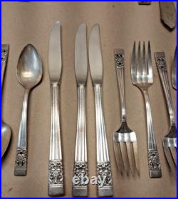Set 68 Piece-CORONATION Silverware-Oneida Community-Silver Plate