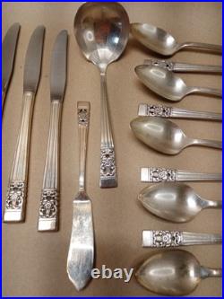 Set 68 Piece-CORONATION Silverware-Oneida Community-Silver Plate