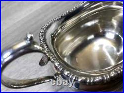 Sheffield A1 Silver Plated 3 Piece Tea Coffee Set & Oval Gallery Tray