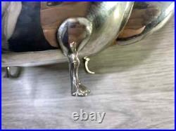 Sheffield A1 Silver Plated 3 Piece Tea Coffee Set & Oval Gallery Tray