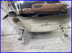 Sheffield A1 Silver Plated 3 Piece Tea Coffee Set & Oval Gallery Tray