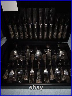 Sheffield Cutlery EPNS A1 106 Pieces Silver Plated Kings Pattern, hardly used