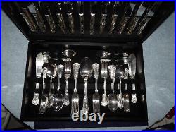 Sheffield Cutlery EPNS A1 106 Pieces Silver Plated Kings Pattern, hardly used