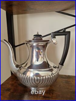 Sheffield England Silver Plated Tea & Coffee Set 4 Piece Vintage Service